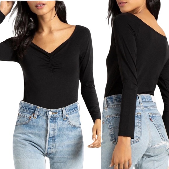 NWT N:Philanthropy Harriett Ruched Shirt - Picture 4 of 4